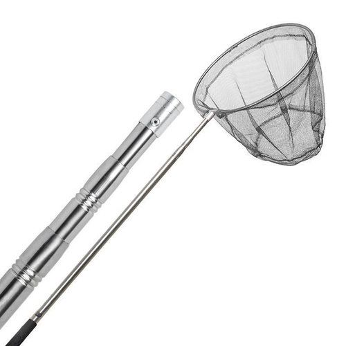 Телескопическая рыболовная сеть из нержавеющей стали, сетка для волос, складной комплект, полный комплект