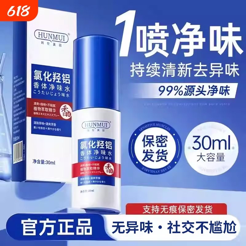 Aluminum Chloride Antiperspirant Deodorant Underarm Odor Removal Spray Deodorant Body Spray for Eliminating Body Odor and Sweat Odor, Long-Lasting