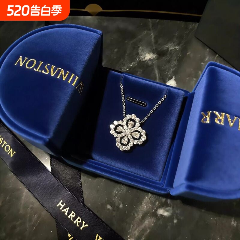Серебряное сверкающее ожерелье из циркона 