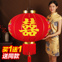 Wedding room wedding festival of red vegetable lantern decorated with festive palace lights outdoor waterproof lantern