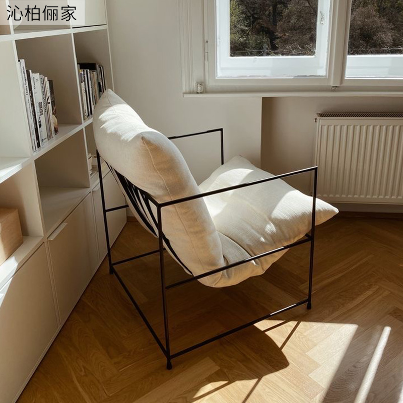 Nordic Casual Sloth back sofa net Red Café Clothing Shop Book Room Balcony Bedroom Single Sofa Deck Chair