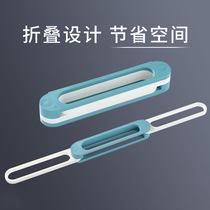 Foldable bathroom trailer rack wall hanging non-perforated toilet wall drain storage toilet shelf