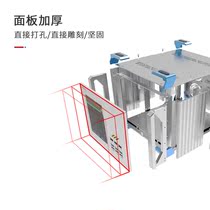 Permanent confinement aluminium profile equipment detector meter 4U case full aluminum alloy server circuit board case processing