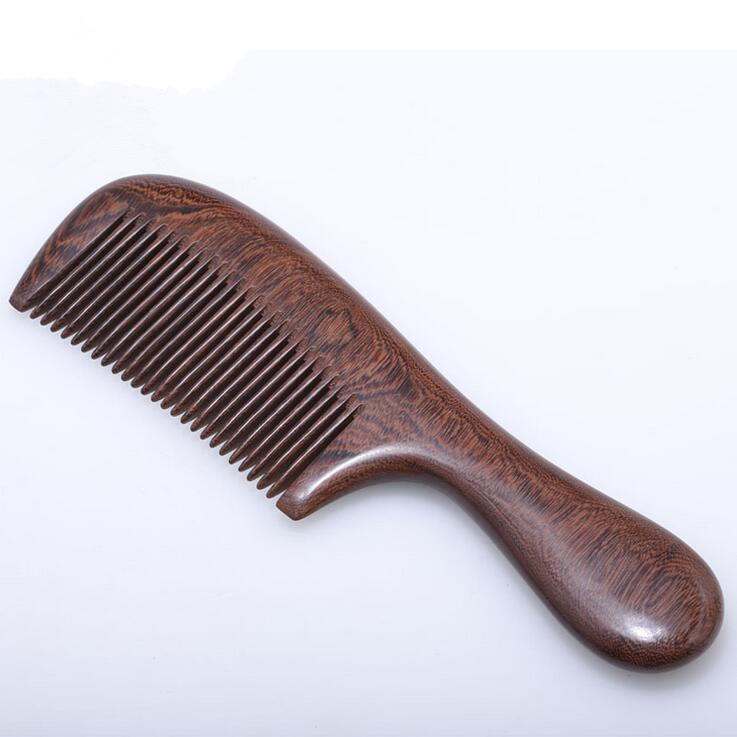 Black gold sandalwood comb Anti-static anti-hair loss better than peach wood comb horn comb for men and women with health massage