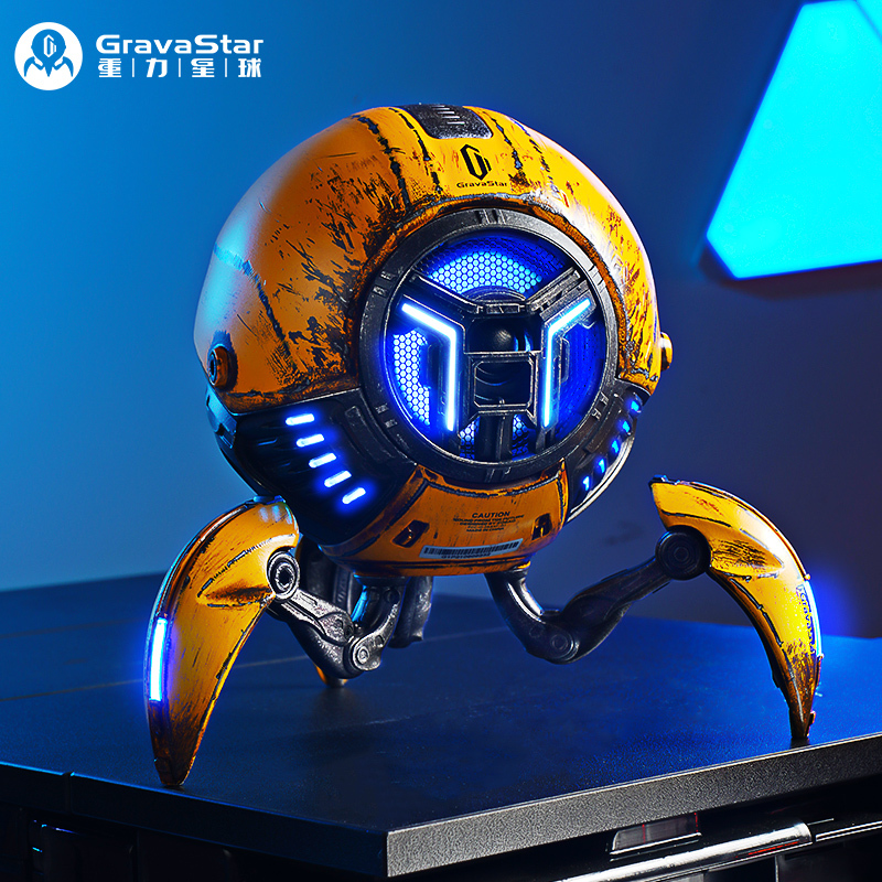 [Birthday Gift] Gravity Planet G1Pro Bluetooth Speaker Desktop Wireless Outdoor Trendy Audio Device - Meteor Yellow