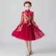 Cô gái Trung Quốc phong cách sườn xám trẻ em biểu diễn trang phục hoa cô gái váy váy trẻ em hợp xướng trang phục mùa xuân - Trang phục