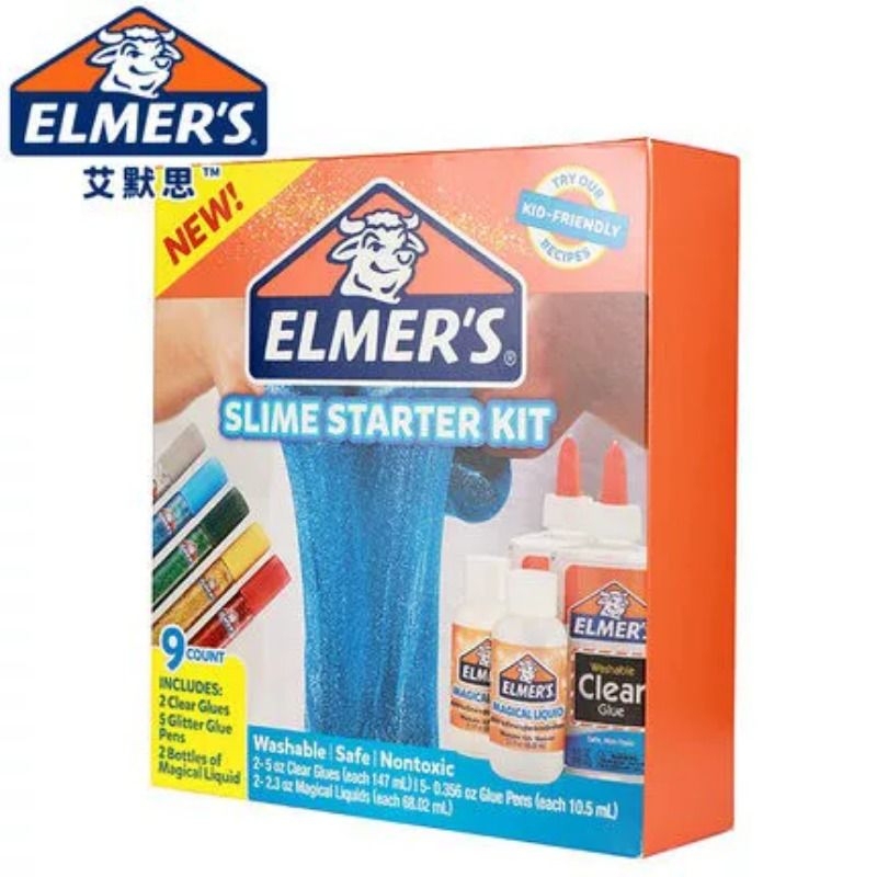 Elmers Magic Slime Color-Changing Glow-In-The-Dark Glue Birthday Party Gift Foaming Glue