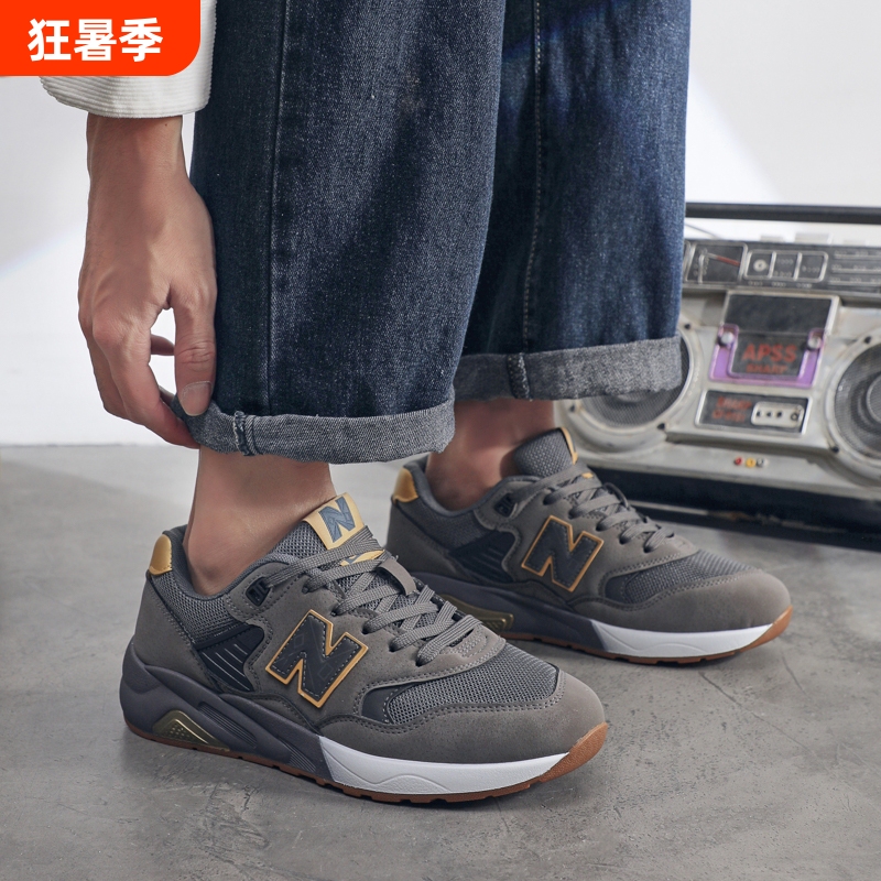Newbolune/New Balance Autumn and Winter Fashionable Retro Running Shoes for Men and Women, Sports Shoes 580, Wear-Resistant and Shock-Absorbing