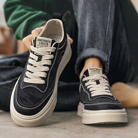 Plover black low-top canvas shoes | Thousands of people purchased more