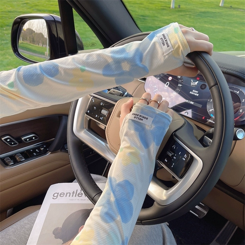 Летний защитный рукав, тонкий солнцезащитный крем для велоспорта, шелковые нарукавники, защита от солнца