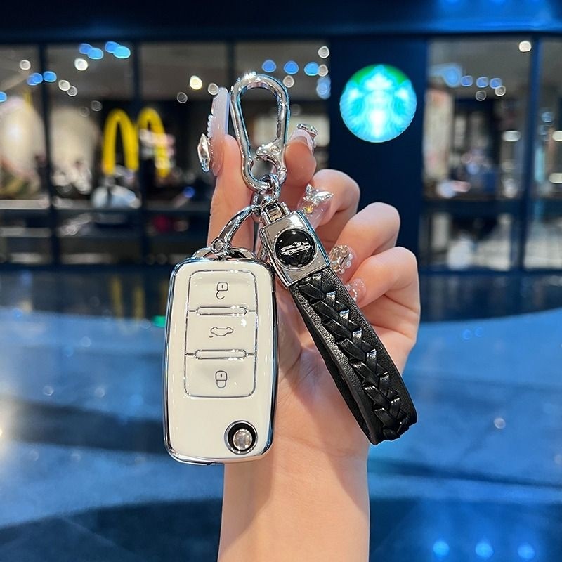 Стильный кожаный брелок-ключница для авто Audi