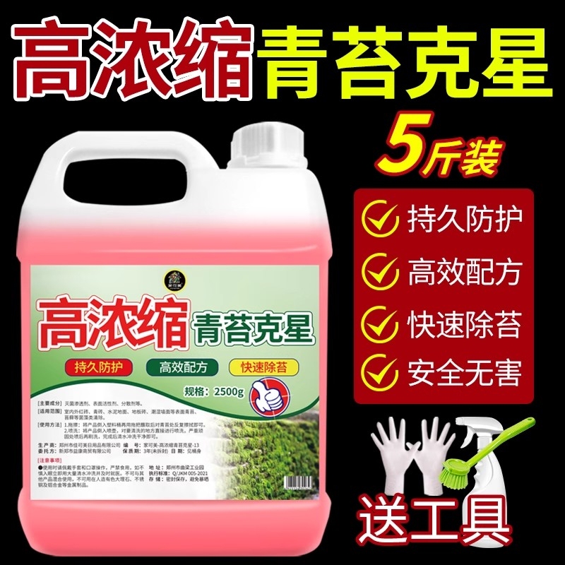 Highly Concentrated Moss Remover, Special Algae Remover for Cement Floors, Wall Moss and Algae Remover, Magic Tool for Removing Moss