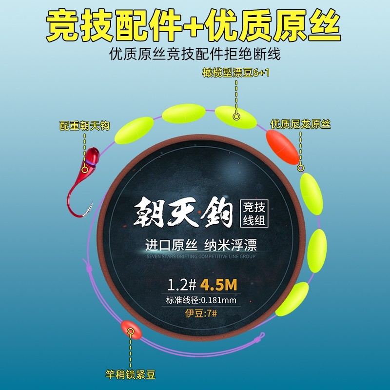 传统七星漂线组的秘密:如何钓到那条完美的鲫鱼?-线组-淘宝百科网