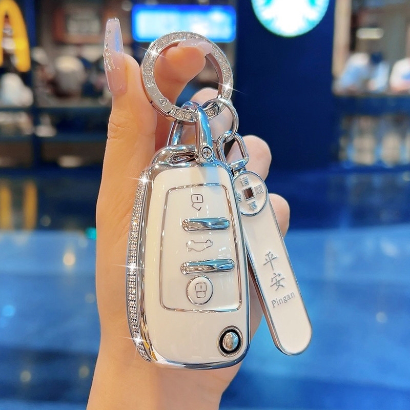 Audi Q2L Key Cover Q3 Protective Case Diamond Style A6L A3 Car Key Holder Tt Buckle Q7 Q4 A1 for Men and Women A5 Q5L Audi Q2L Key Cover Q3 Protective Case Diamond Style A6L A3 Car Key Holder Tt Buckle Q7 Q4 A1 for Men and Women A5 Q5L