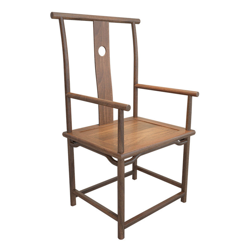 Full solid wood tea table chair Guest chair Chinese Taishi chair Surrounding chair Antique office master seat Chinese style tea chair