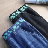 Светлые весенние прямые свободные джинсы, летние тонкие штаны, высокая талия, большой размер, свободный прямой крой, эластичная талия