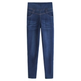 Флисовые джинсы с начесом, зимние штаны, бархатный утягивающий пояс на талию, высокая талия, по фигуре, эластичная талия, увеличенная толщина