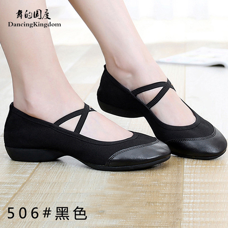 Dance country 2020 new belly dance shoes medium heel women's dance shoes Women's soft soled dance shoes Women's shoes square dance shoes