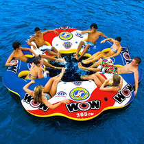 US imported WOW water tug ring entertainment leisure water inflatable sofa inflatable boat swimming ring
