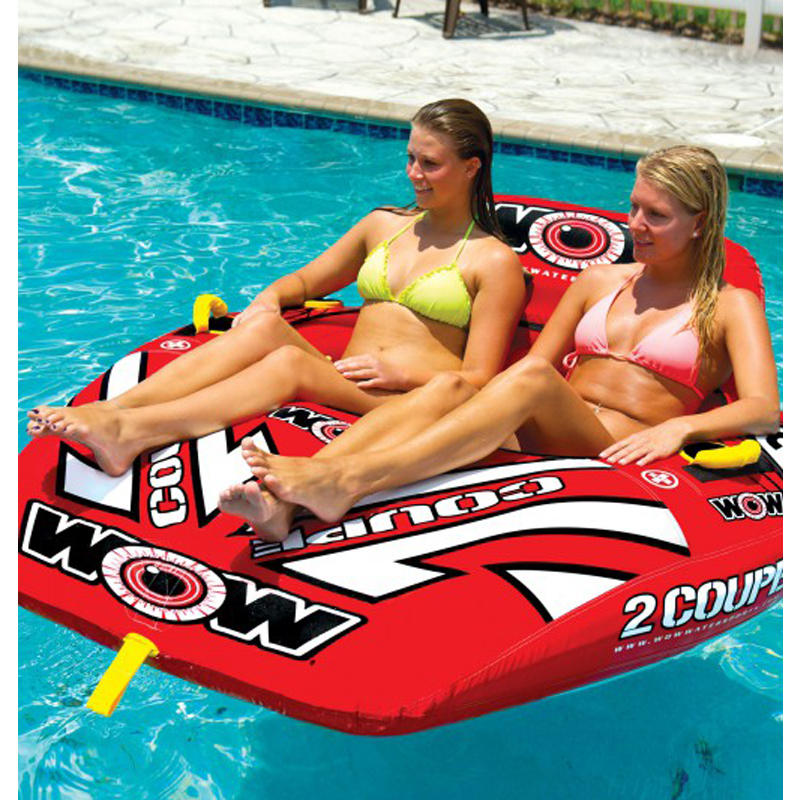 US imported water inflatable toy drag boat water inflatable sofa water drag loop 1-3 seater