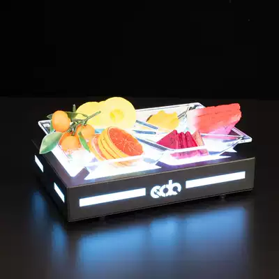 Luminous fruit plate LED bar KTV snack plate color light cake fruit rack creative snack platter multi-layer creative plate