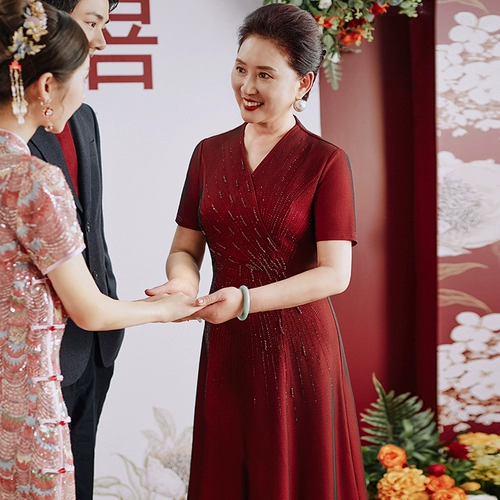 Свадебное платье, брендовое ципао, платье большого размера для матери