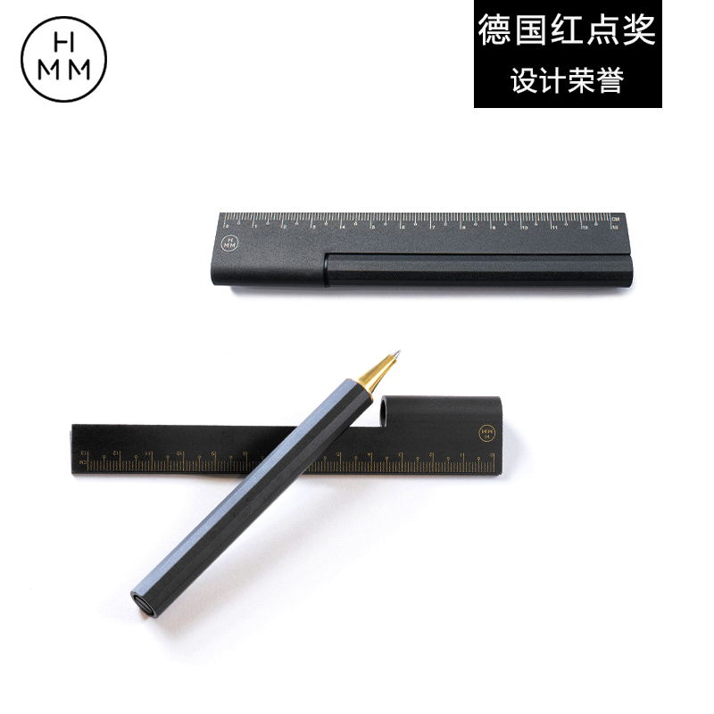 Taiwan HMM Ruler Pen RULEONE Multifunctional Ballpoint Pen IPAD Pen Engineering Drawing Red Dot Design Award Creative Pen - Taobao