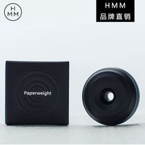 Taiwan HMMPaperWeight paperweight aluminum alloy round creative compact stationery pen holder office ornaments