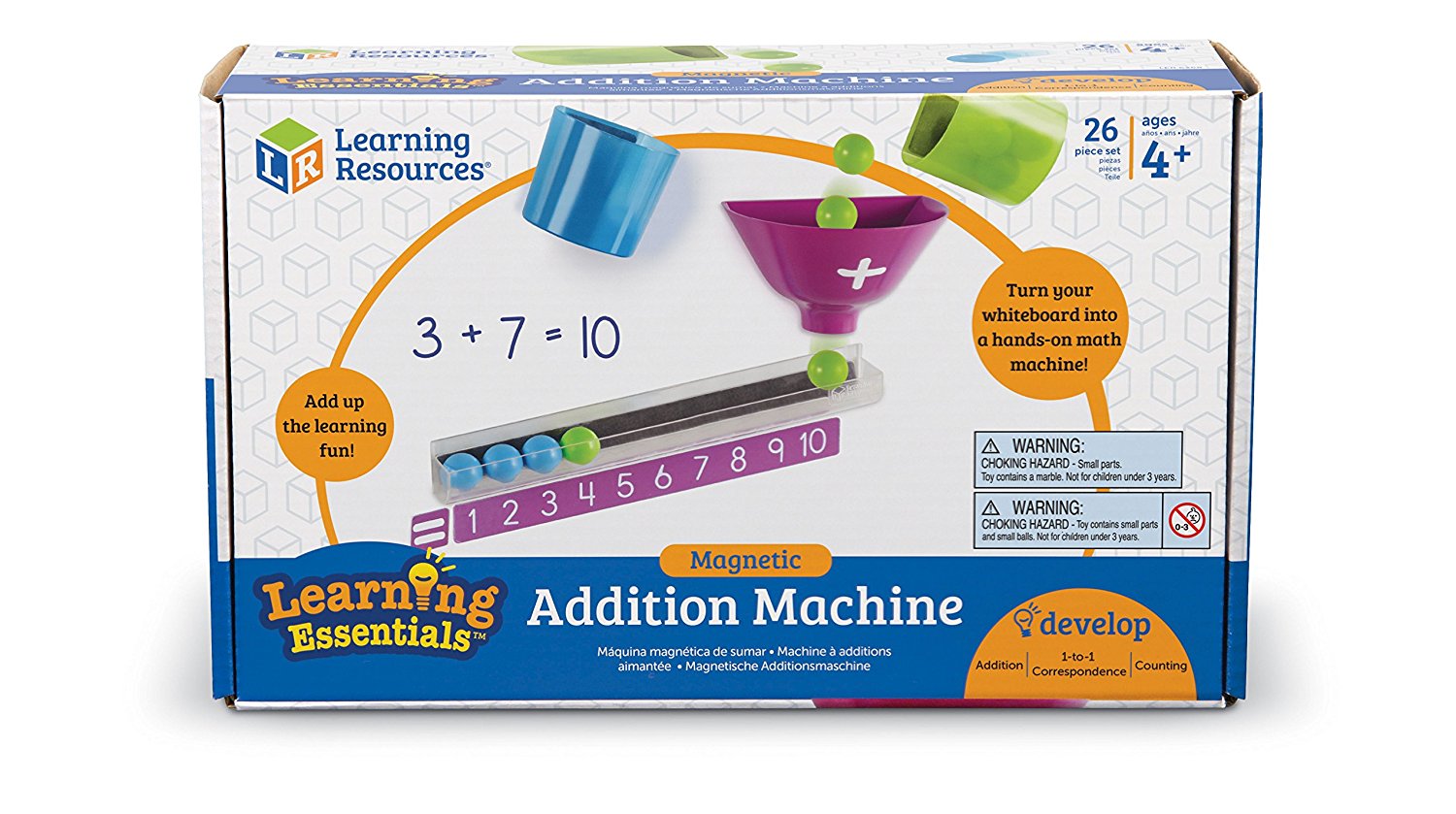 Learning Resources magnetic abacus Addition Machine arithmetic arithmetic mathematical counter