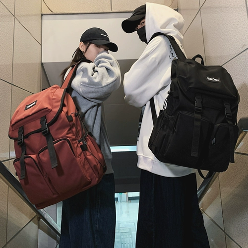 曼普森 Вместительный и большой рюкзак, сумка через плечо, модный ранец для путешествий, подходит для студента, в корейском стиле