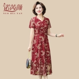 Юбка, летняя одежда для матери, платье, для среднего возраста, 50 лет, в западном стиле