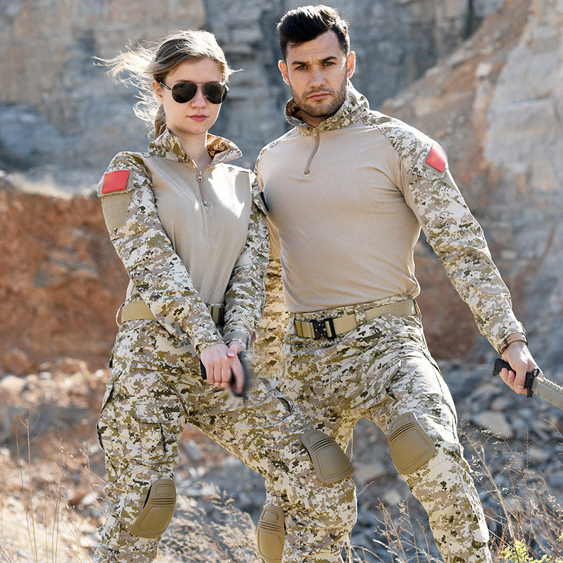 Hanye regular new camouflage suit suit male frog suit long sleeve female military training instructor winter plus velvet padded jacket