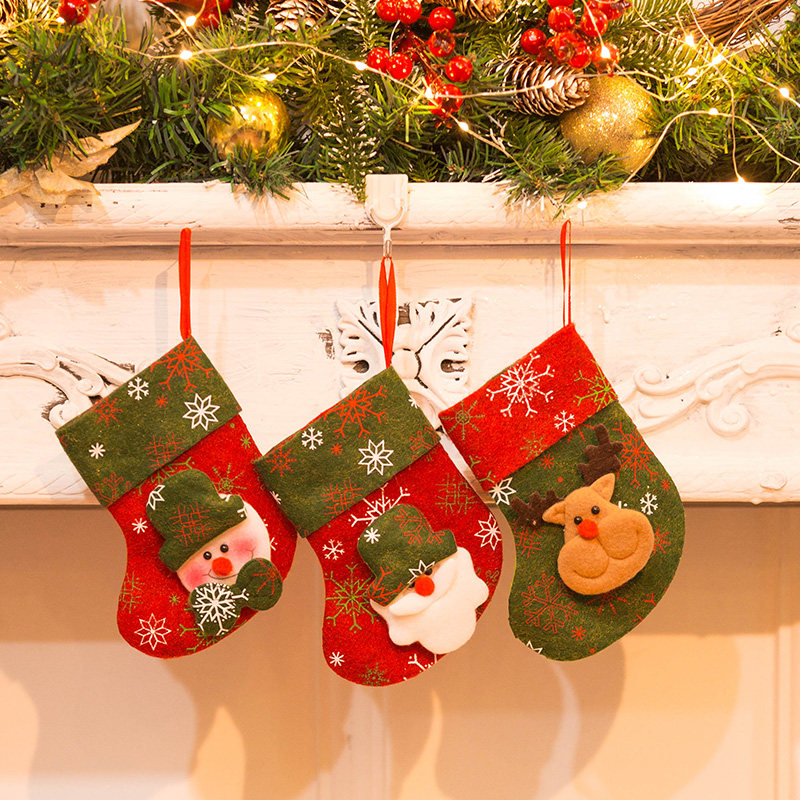 Christmas Christmas Socks Children Gift Bags Creative Dress Safe Night Festival Scene Arrangement Adornment Pendant-Taobao