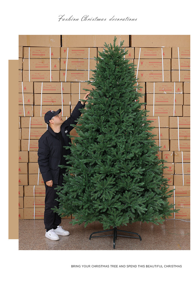  Чистый фи. автоматическая елки 2025 новый плотный домой diy рождество декоративный Вкус сцена большие качели Часть 