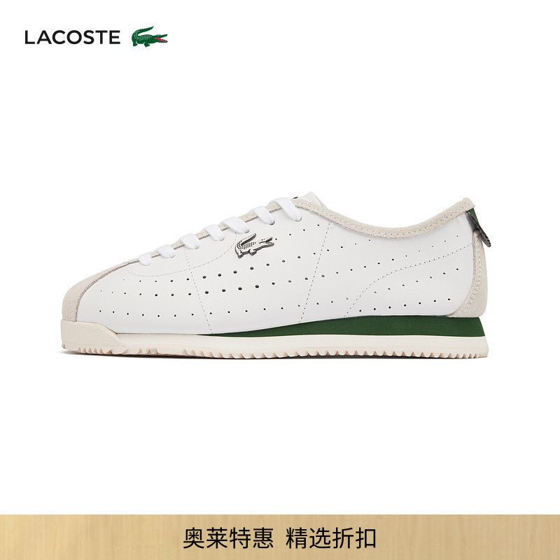 [Same Style as Wang Yibo] Lacoste French Crocodile Women's Shoes, Fashionable Sports and Casual Shoes | 49Sfa0043