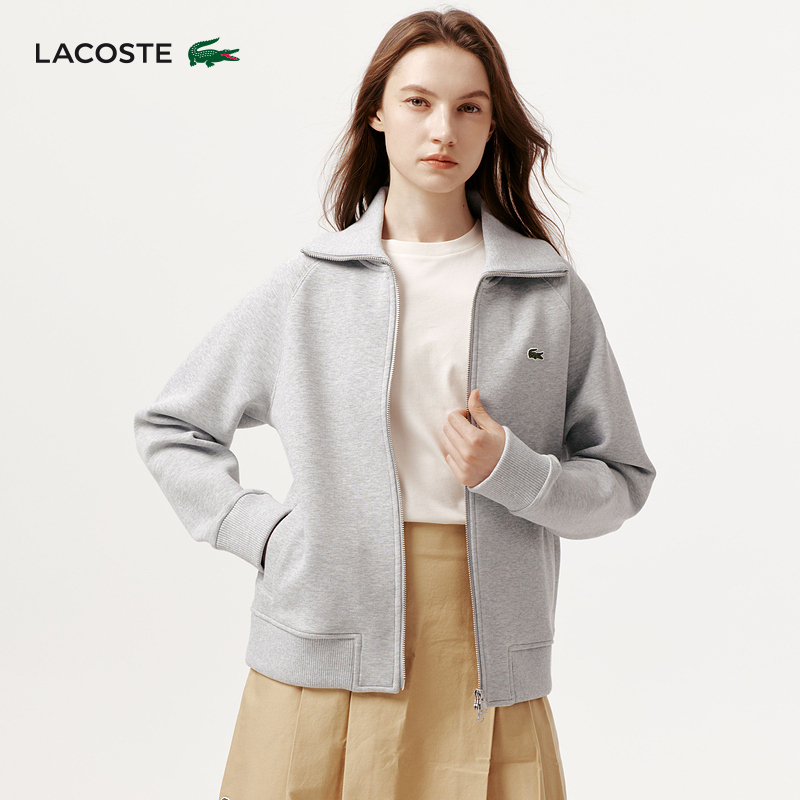 Lacoste French Crocodile Women's Autumn and Winter Fashionable Simple Casual Zipper Sweatshirt Jacket | Sf2961