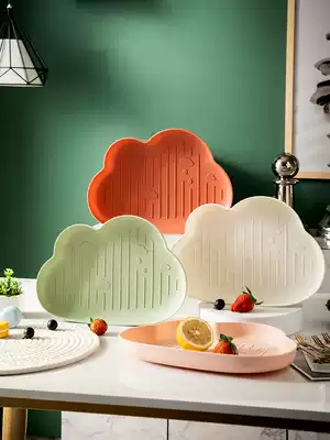 ins Nordic style creative candy plate dried fruit plate melon seed plate modern living room coffee table snacks fruit plate home