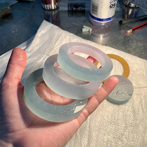 缅甸翡翠手镯原石冰糯种飘花玉手镯女款玉镯子天然贵妃镯加工定制