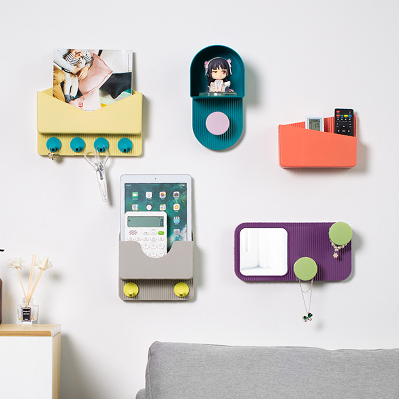 Nordic creative ipad rack wall decoration seamless paste living room bedroom decoration sofa wall combination small pendant