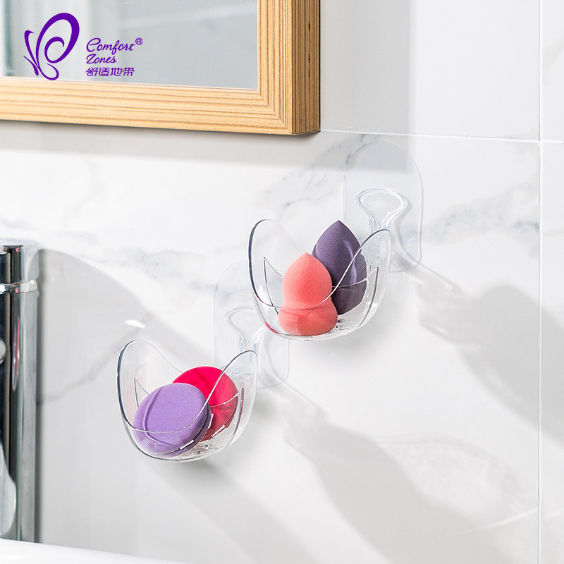 Beauty Egg Containing Bracket Gourd Powder Bashing Wall-mounted Jewelry Free of perforated Makeup Room Soap Cleaning Ball Disposal