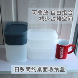 Muji, косметическая коробка для хранения, матовая прозрачная пластиковая настольная маска для лица