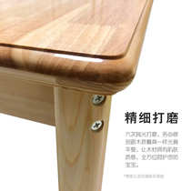 Kindergarten special table solid wood small table and chair set childrens writing and learning handmade early education oak reading desk