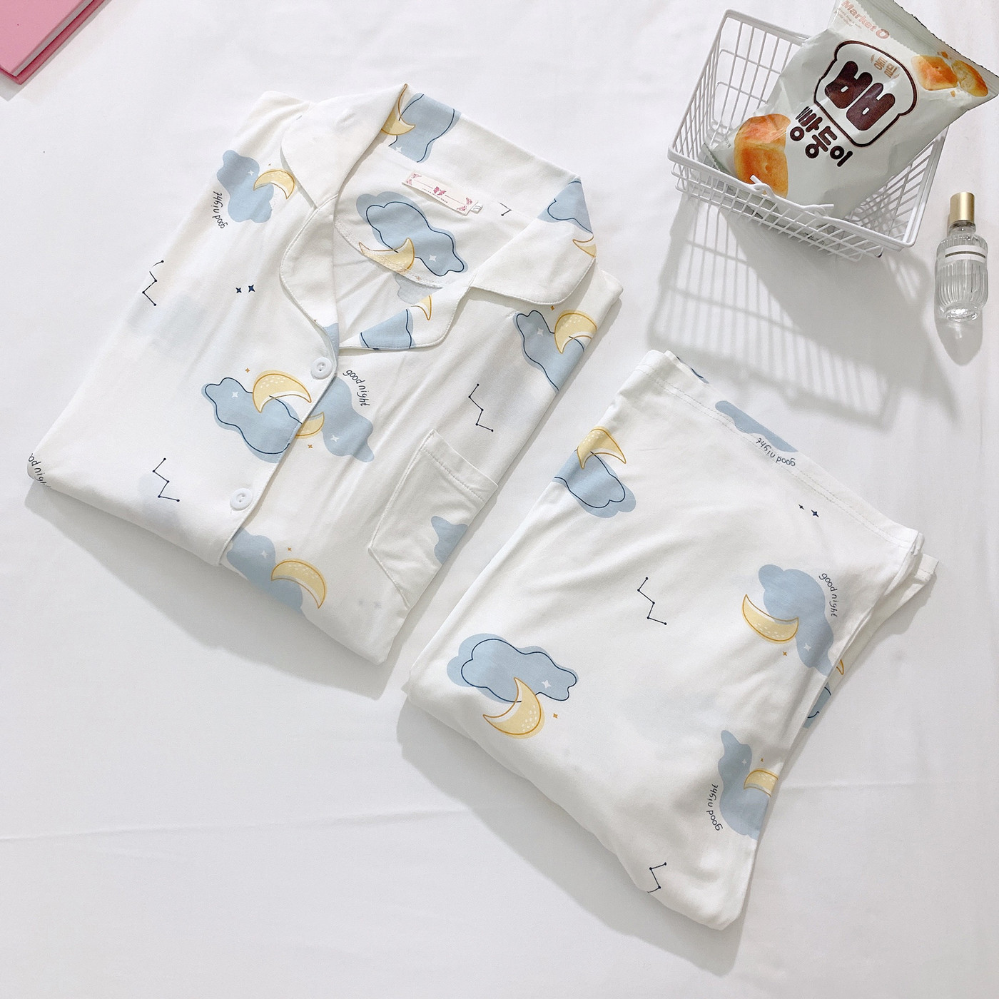 莫代尔睡衣女士夏季月子服日系春秋哺乳喂奶家居服套装两件套爆款详情4
