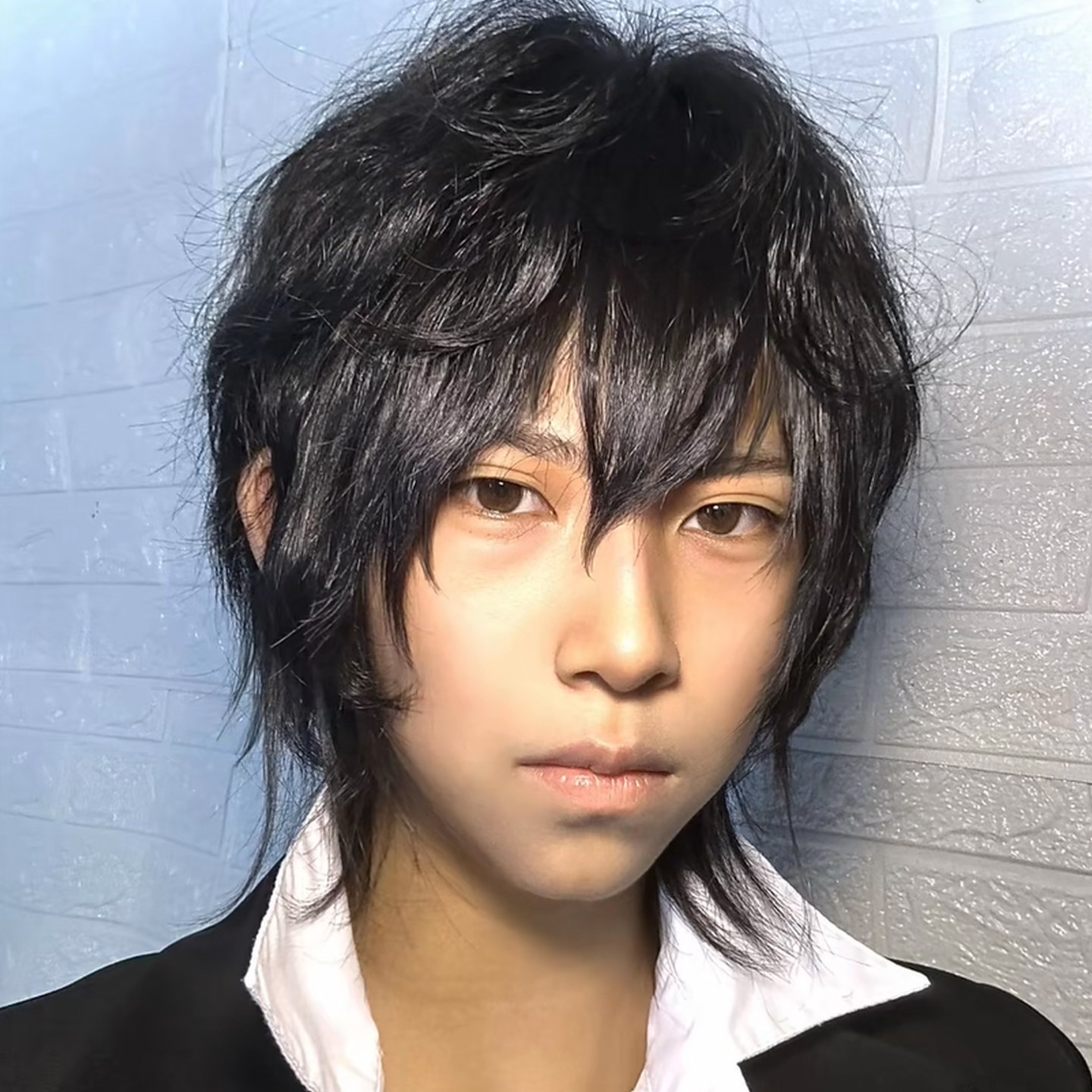 假面骑士天道总司cos假毛狼尾少年感刘海蓬松鲤鱼头短直发全头套_COSPLAY配件_淘宝游戏网