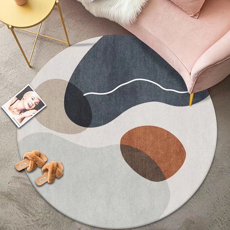 Round Carpet Modern Simple Living Room Bedroom Sofa Coffee Table Study Dressing Chair Mat Hanging Basket Blanket Computer Chair