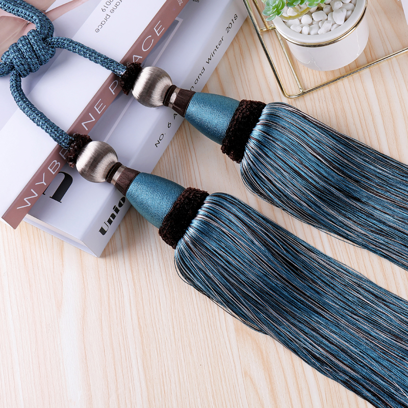 Curtain tie-rope hook with a pair of European curtain tie-band accessories light luxury ball decoration upscale