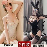 Невинный белый+сексуальная кроличья девушка [Отправить 2 пары носков]