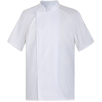 Chef work clothes summer new breathable hotel catering kitchen work clothes large size custom-made high-end short-sleeved chef clothes