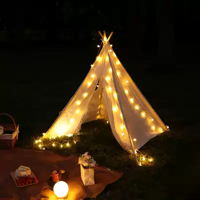 Outdoor camping portable waterproof tent sky curtain light Camp lighting atmosphere USB light string LED environmental protection decorative hanging light