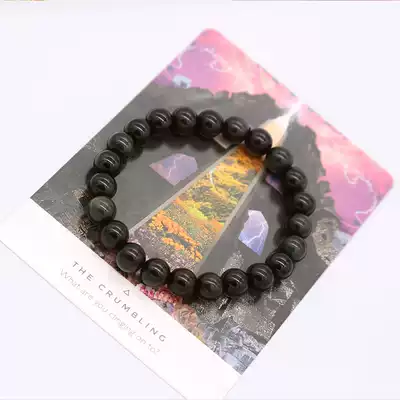 Lucky (Evil) Natural Obsidian Colored Eye Crystal Bracelet Magic handmade gift
